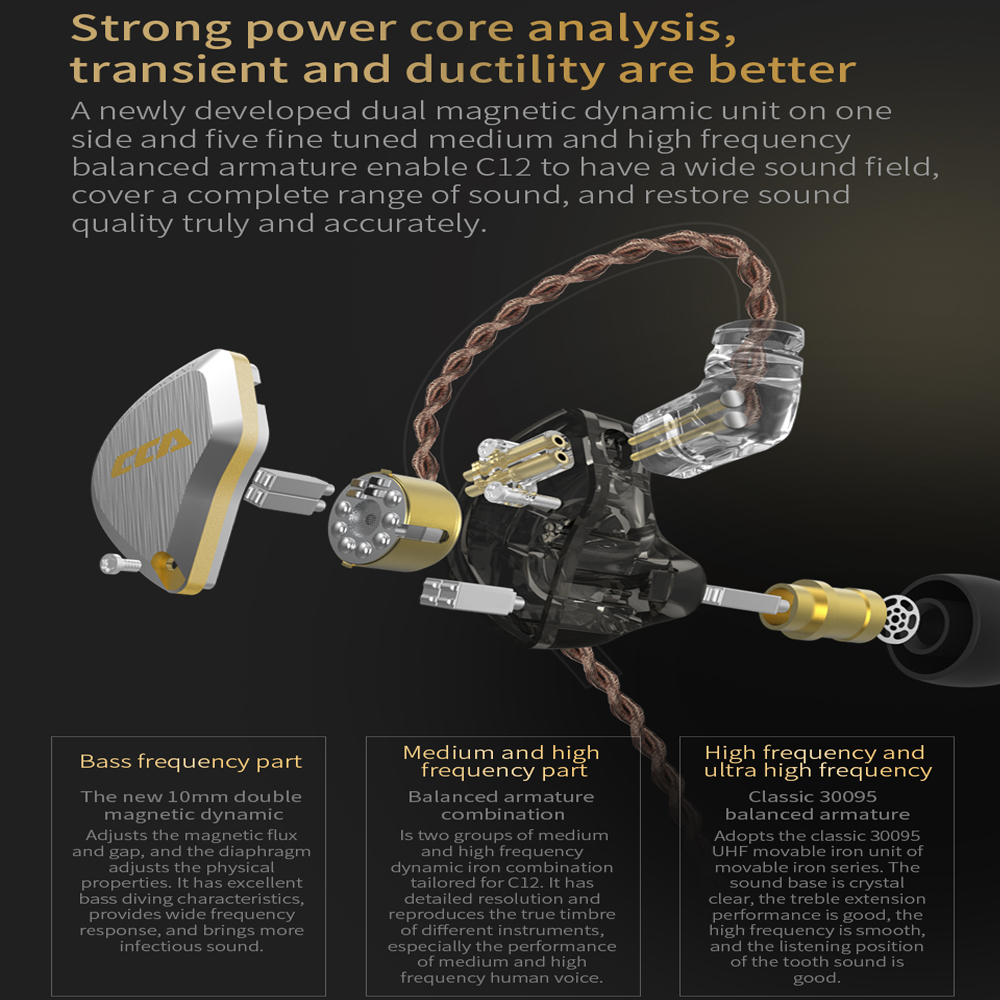 CCA C12 in Ear Metal Headphone - đánh giá và giá Office Hi Tech