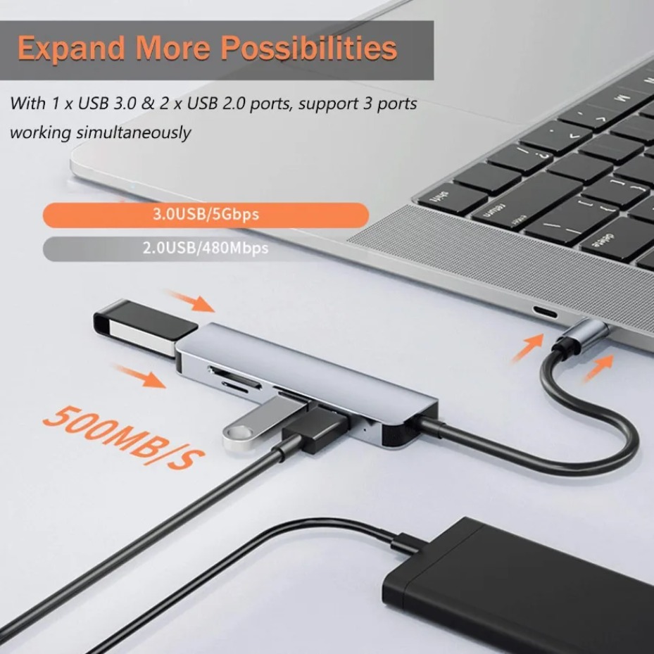 5/7/8 in 2 USB-C Hub with 3.0  - đánh giá và giá Office Xp