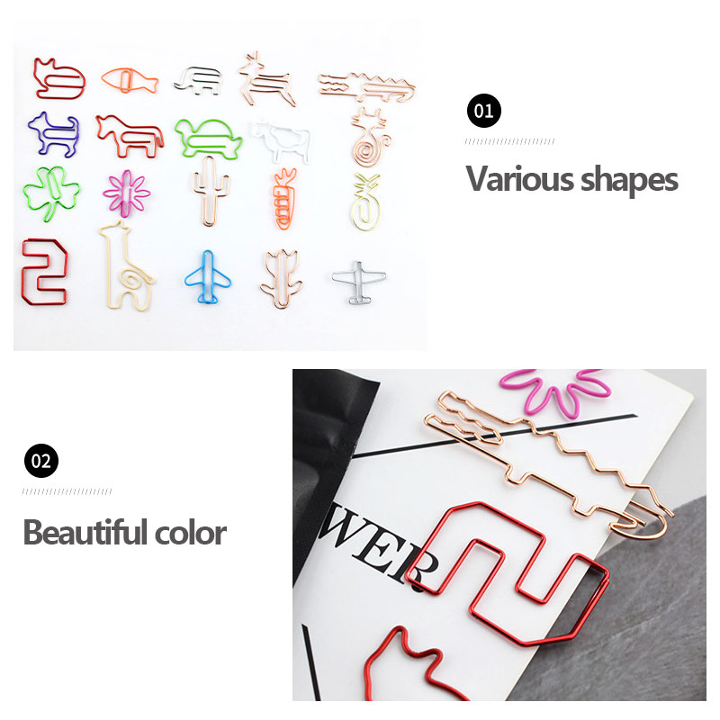30 PCS Kawaii Paper Clips Book - đánh giá và giá Office Hi Tech